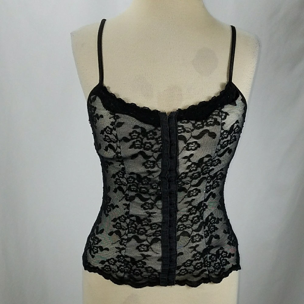The Limited black lace corset